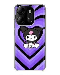 Чехол для TECNO Spark Go 2023 (BF7) с картинкой «Kuromi и фиолетовые сердца» Чехол для TECNO Spark Go 2023 (BF7) с картинкой «Kuromi и фиолетовые сердца»