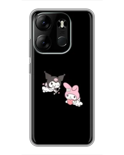 Чехол для TECNO Spark Go 2023 (BF7) с картинкой «My Melody и Kuromi»