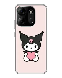 Чехол для TECNO Spark Go 2023 (BF7) с картинкой «Kuromi и сердце» Чехол для TECNO Spark Go 2023 (BF7) с картинкой «Kuromi и сердце»
