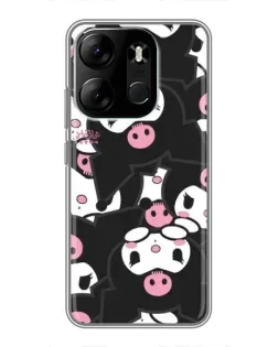 Чехол для TECNO Spark Go 2023 (BF7) с картинкой «Паттерн голов Куроми» Чехол для TECNO Spark Go 2023 (BF7) с картинкой «Паттерн голов Куроми»