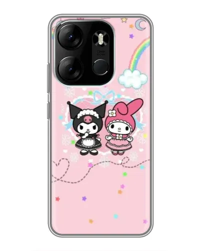 Чехол для TECNO Spark Go 2023 (BF7) с картинкой «My Melody и Kuromi»
