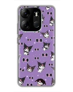 Чехол для TECNO Spark Go 2023 (BF7) с картинкой «Kuromi — паттерн» Чехол для TECNO Spark Go 2023 (BF7) с картинкой «Kuromi — паттерн»