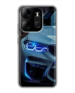 Чохол для TECNO Spark Go 2023 (BF7) з картинкою «Погляд BMW з синіми фарами» Чохол для TECNO Spark Go 2023 (BF7) з картинкою «Погляд BMW з синіми фарами»