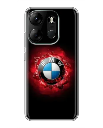 Чехол для TECNO Spark Go 2023 (BF7) с картинкой «Логотип BMW — вспышка»