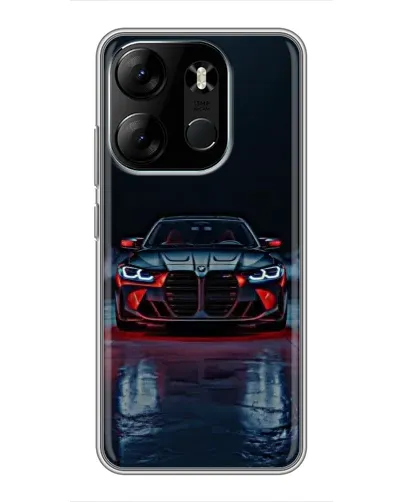 Чехол для TECNO Spark Go 2023 (BF7) с картинкой «BMW на мокрой дороге»