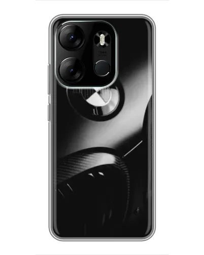Чехол для TECNO Spark Go 2023 (BF7) с картинкой «Эмблема BMW — макро»