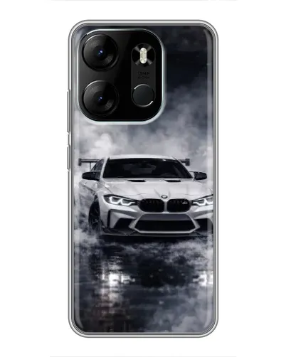 Чехол для TECNO Spark Go 2023 (BF7) с картинкой «BMW сквозь туман»
