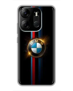 Чехол для TECNO Spark Go 2023 (BF7) с картинкой «BMW M-Power неон»