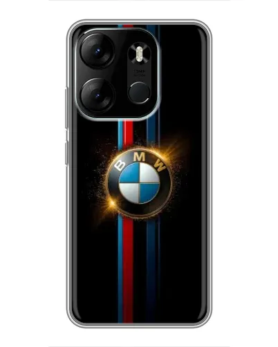 Чехол для TECNO Spark Go 2023 (BF7) с картинкой «BMW M-Power неон»