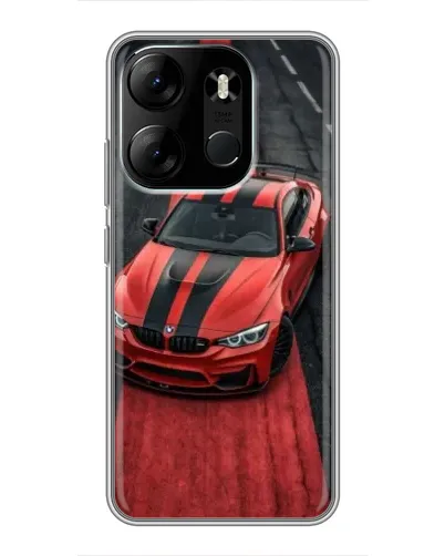 Чехол для TECNO Spark Go 2023 (BF7) с картинкой «BMW на красной дорожке»