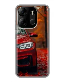 Чехол для TECNO Spark Go 2023 (BF7) с картинкой «Осенняя BMW M4»
