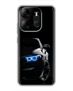 Чехол для TECNO Spark Go 2023 (BF7) с картинкой «BMW — ночной взгляд» Чехол для TECNO Spark Go 2023 (BF7) с картинкой «BMW — ночной взгляд»