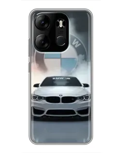 Чехол для TECNO Spark Go 2023 (BF7) с картинкой «BMW в белом дыму» Чехол для TECNO Spark Go 2023 (BF7) с картинкой «BMW в белом дыму»