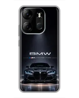 Чехол для TECNO Spark Go 2023 (BF7) с картинкой «BMW сквозь ночной город» Чехол для TECNO Spark Go 2023 (BF7) с картинкой «BMW сквозь ночной город»