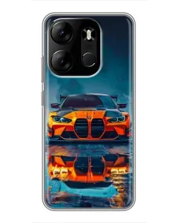 Чехол для TECNO Spark Go 2023 (BF7) с картинкой «BMW — золотая эмблема» Чехол для TECNO Spark Go 2023 (BF7) с картинкой «BMW — золотая эмблема»