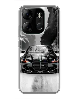 Чехол для TECNO Spark Go 2023 (BF7) с картинкой «BMW — акварельный дрифт» Чехол для TECNO Spark Go 2023 (BF7) с картинкой «BMW — акварельный дрифт»
