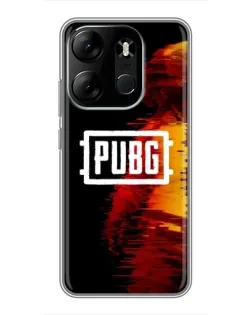 Чохол для TECNO Spark Go 2023 (BF7) з картинкою «Яскравий логотип PUBG»