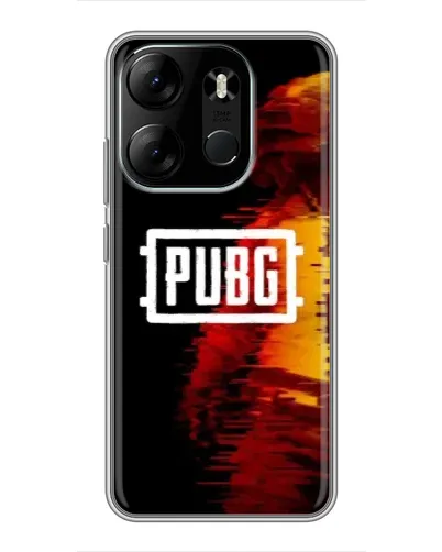 Чехол для TECNO Spark Go 2023 (BF7) с картинкой «Яркий логотип PUBG»
