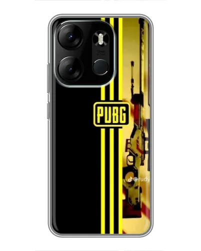 Чехол для TECNO Spark Go 2023 (BF7) с картинкой «PUBG — камуфляжный шлем»