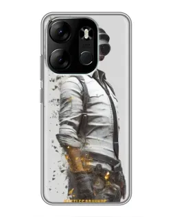 Чехол для TECNO Spark Go 2023 (BF7) с картинкой «PUBG — боец в пыли»