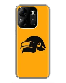 Чехол для TECNO Spark Go 2023 (BF7) с картинкой «PUBG — золотой шлем»