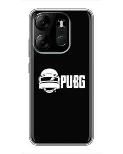 Чехол для TECNO Spark Go 2023 (BF7) с картинкой «PUBG — классический лого»