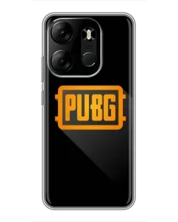 Чехол для TECNO Spark Go 2023 (BF7) с картинкой «PUBG — рамка лого»