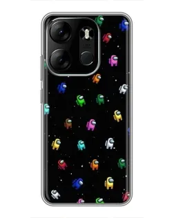 Чохол для TECNO Spark Go 2023 (BF7) з картинкою «Екіпаж Among Us»