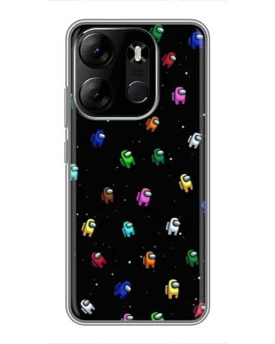Чохол для TECNO Spark Go 2023 (BF7) з картинкою «Екіпаж Among Us» Чохол для TECNO Spark Go 2023 (BF7) з картинкою «Екіпаж Among Us»