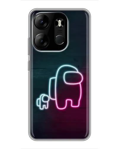 Чохол для TECNO Spark Go 2023 (BF7) з картинкою «Among Us неон-арт» Чохол для TECNO Spark Go 2023 (BF7) з картинкою «Among Us неон-арт»