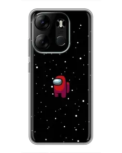Чохол для TECNO Spark Go 2023 (BF7) з картинкою «Червоний Among Us»