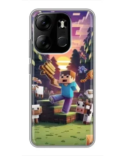 Чохол для TECNO Spark Go 2023 (BF7) з картинкою «Стів на фермі»