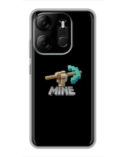 Чехол для TECNO Spark Go 2023 (BF7) с картинкой «Алмазная кирка»