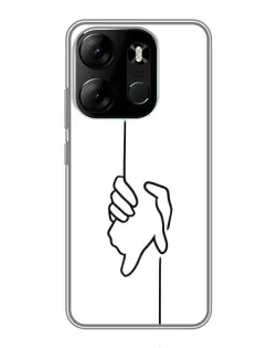 Чохол для TECNO Spark Go 2023 (BF7) з картинкою «Рука тримає» Чохол для TECNO Spark Go 2023 (BF7) з картинкою «Рука тримає»
