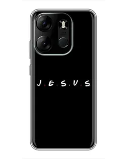Чехол для TECNO Spark Go 2023 (BF7) с картинкой «Точки веры J.E.S.U.S.»