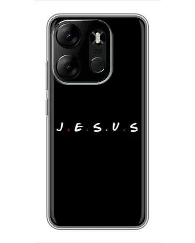 Чехол для TECNO Spark Go 2023 (BF7) с картинкой «Точки веры J.E.S.U.S.»