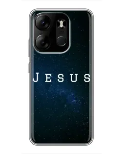 Чехол для TECNO Spark Go 2023 (BF7) с картинкой «Звездное небо Jesus»