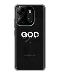 Чехол для TECNO Spark Go 2023 (BF7) с картинкой «GOD — Бог над всем»