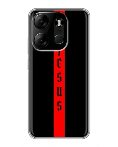 Чехол для TECNO Spark Go 2023 (BF7) с картинкой «Красная линия веры»
