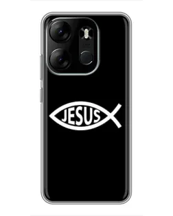 Чехол для TECNO Spark Go 2023 (BF7) с картинкой «Классический Jesus»