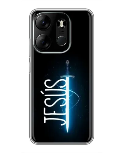 Чехол для TECNO Spark Go 2023 (BF7) с картинкой «Меч Духа Jesus»