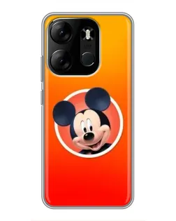 Чехол для TECNO Spark Go 2023 (BF7) с картинкой «Mickey в круге»