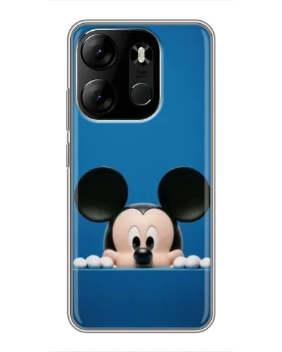 Чехол для TECNO Spark Go 2023 (BF7) с картинкой «Микки выглядывает»