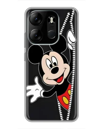 Чехол для TECNO Spark Go 2023 (BF7) с картинкой «Микки раздвигает стены»