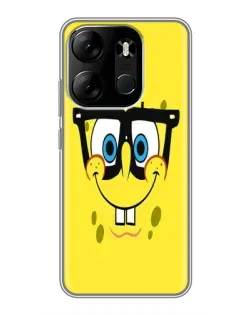 Чохол для TECNO Spark Go 2023 (BF7) з картинкою «Мінімалістичний Спанч Боб»