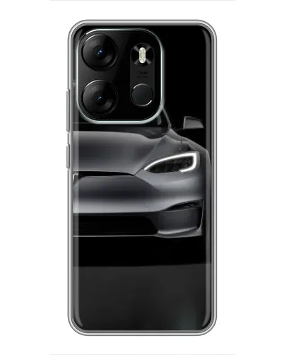 Чехол для TECNO Spark Go 2023 (BF7) с картинкой «Tesla Model S Look»