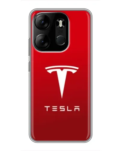 Чехол для TECNO Spark Go 2023 (BF7) с картинкой «Tesla Red Classic»