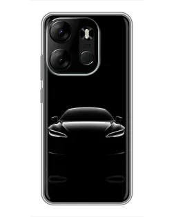 Чохол для TECNO Spark Go 2023 (BF7) з картинкою «Силует Tesla Night» Чохол для TECNO Spark Go 2023 (BF7) з картинкою «Силует Tesla Night»
