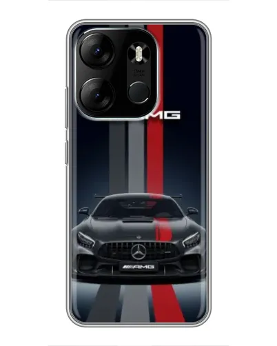 Чехол для TECNO Spark Go 2023 (BF7) с картинкой «Mercedes — белый карбон» Чехол для TECNO Spark Go 2023 (BF7) с картинкой «Mercedes — белый карбон»