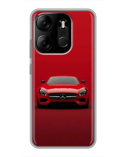 Чехол для TECNO Spark Go 2023 (BF7) с картинкой «Красный Mercedes AMG» Чехол для TECNO Spark Go 2023 (BF7) с картинкой «Красный Mercedes AMG»